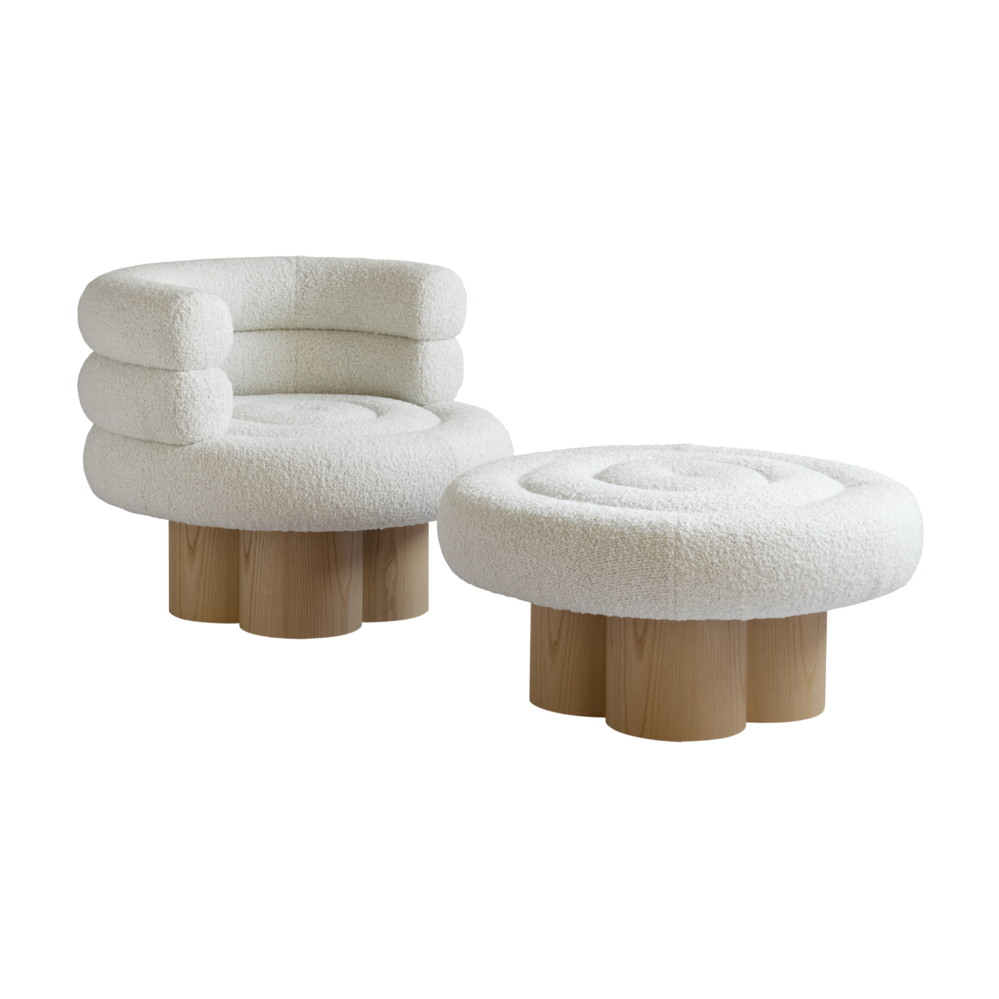 Bivio Armchair + Footstool